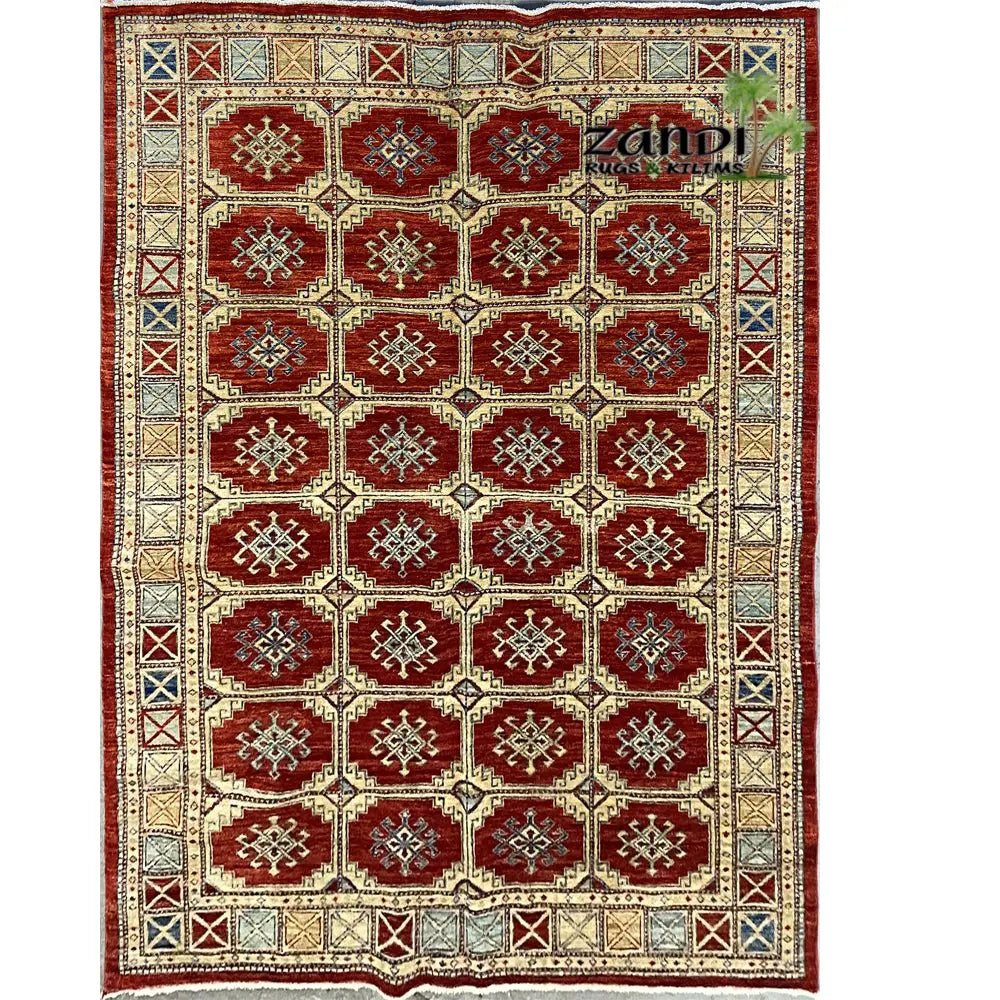 One Of The Kind Turkish Hand-Knotted Rug 6'0" x 8'8" zandirugs